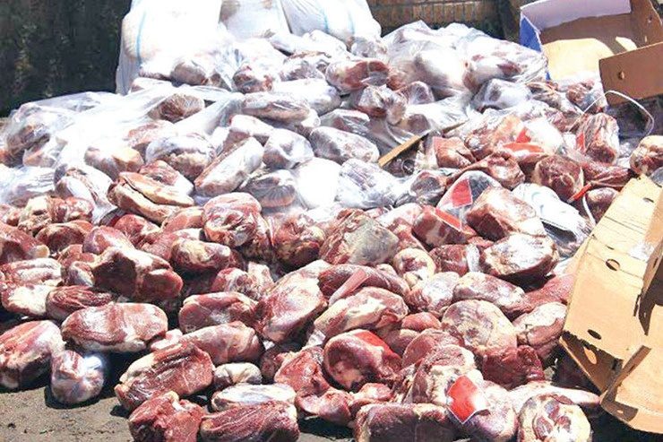 امحاء بیش از ۱۰ تن گوشت غیر مجاز در کرمانشاه