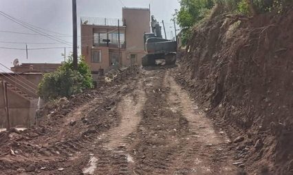 ایحاد یک معبر جدید در شهر پاوه