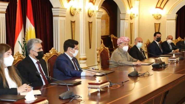 مسعود بارزانی: جریانهای سیاسی عراق باید بە شراکت، توافق و توازن متعهد باشند