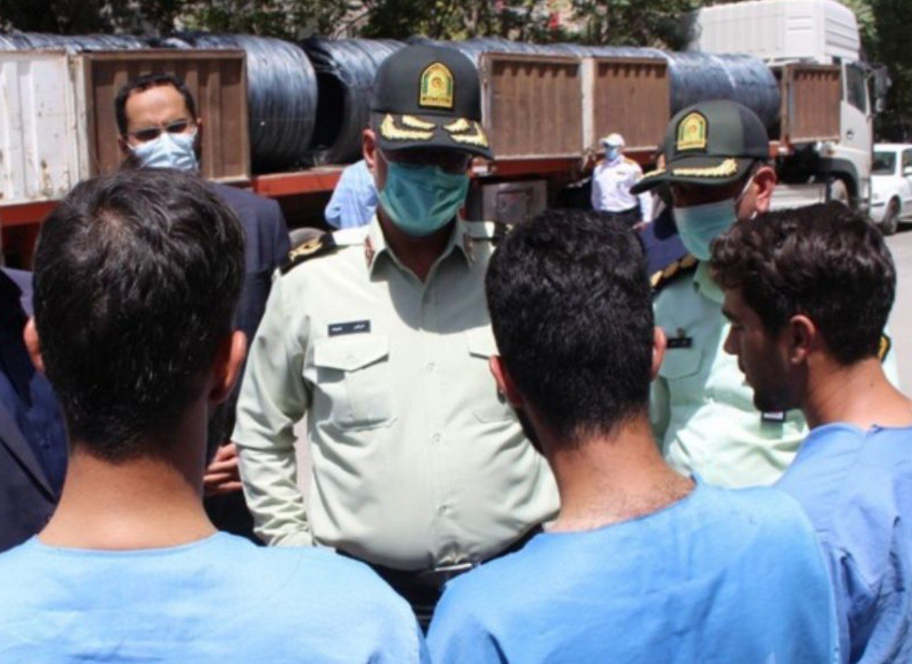کشف 27 تن میلگرد سرقتی در کرمانشاه