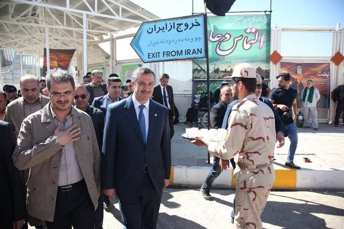 رایزنی استانداران کردستان و سلیمانیه درباره تردد زائران اربعین از مرز باشماق