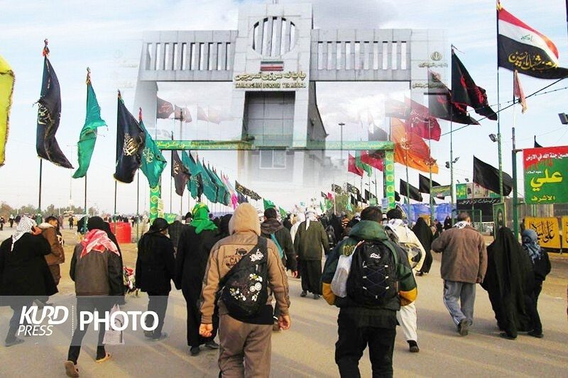 بیش از ۴۰ هزار زائر حسینی از مرز تمرچین عازم کربلا شدند