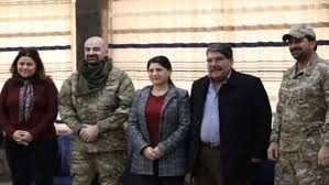 دیدار بافل طالبانی با هیئت رهبری PYD در حسکه