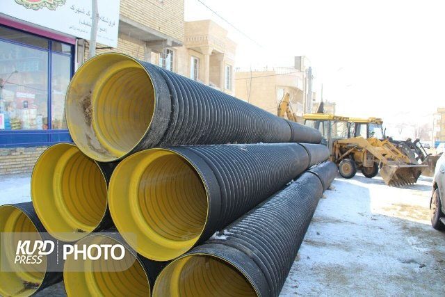 عملیات اجرایی سامانه فاضلاب شهری تکاب آغاز شد