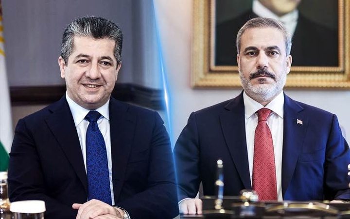 مەسروور بارزانی وەزیری نوێی دەرەوەی تورکیا پەیوەندییەکی تەلەفۆنییان ئەنجام دا