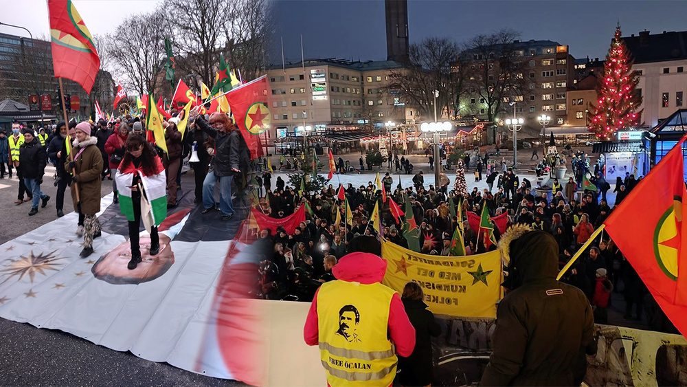 برگزاری تجمع حامیان PKK در سوئد علیه اردوغان، رفتاری شنیع است