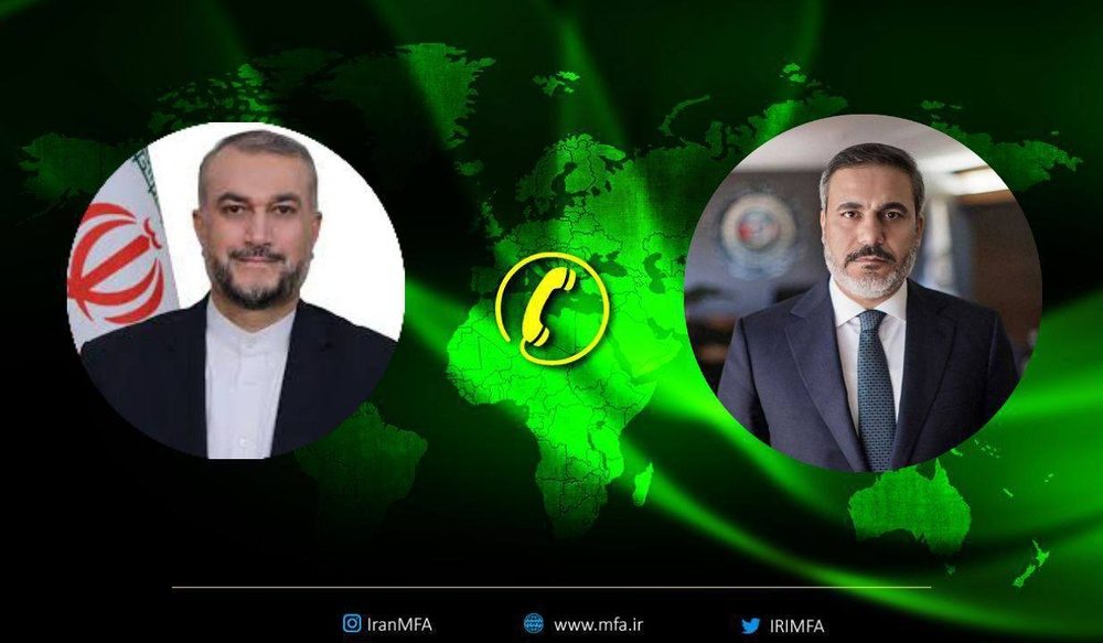 بررسی تحولات فلسطین در گفت‌وگوی تلفنی وزرای امور خارجه جمهوری اسلامی ایران و ترکیه