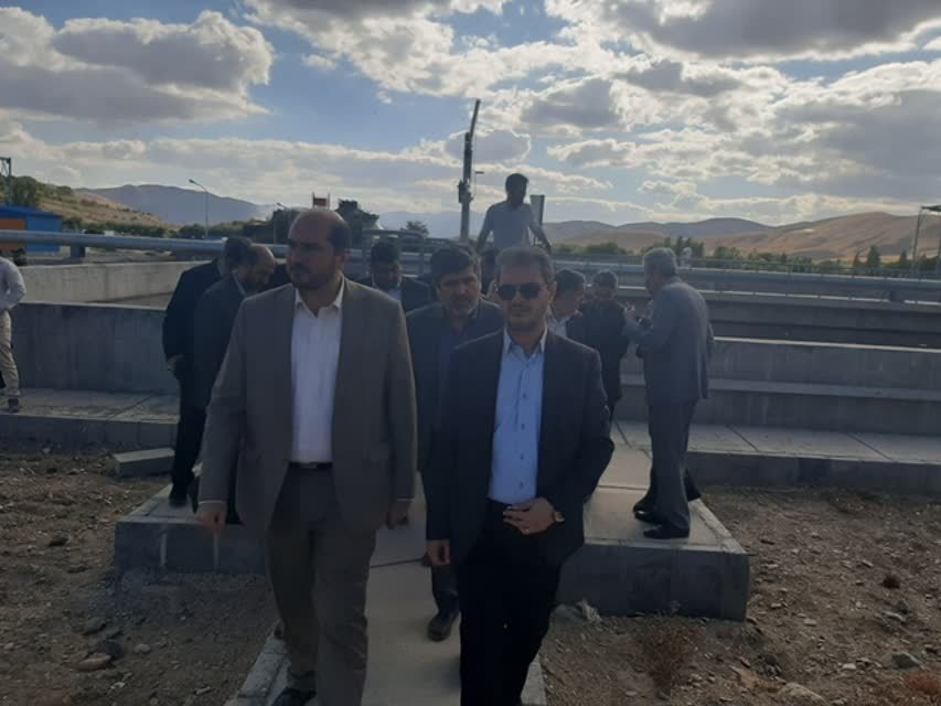 بازدید معاون اجرایی رییس جمهور از طرح ارتقا تصفیه خانه فاضلاب سنندج