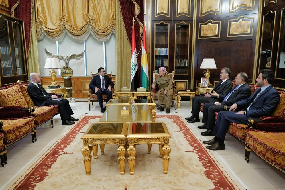 مەسعوود بارزانی کونسوڵی گشتیی تورکیا لە هەولێر، کۆ بوونەوە