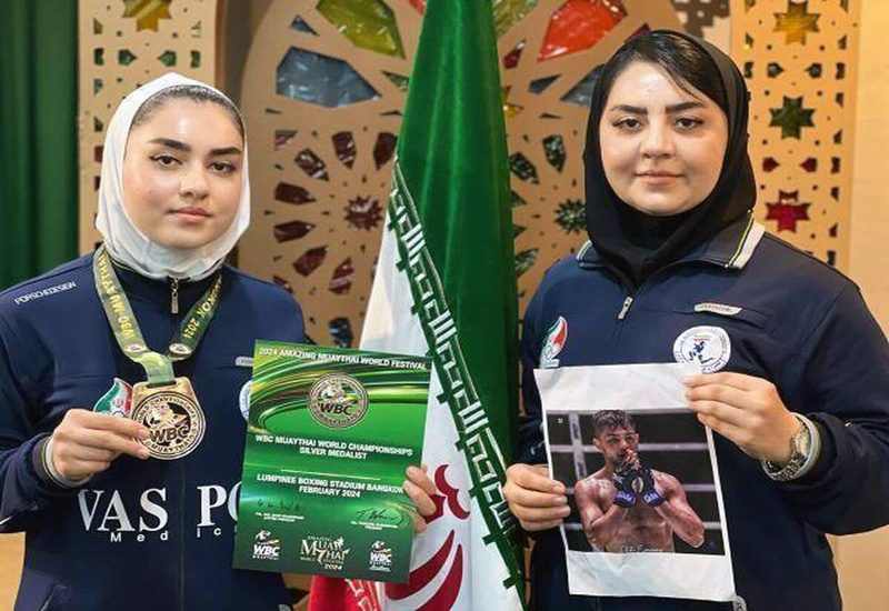نگین کریمی مدال نقره مسابقات جهانی موی تای تایلند را کسب کرد