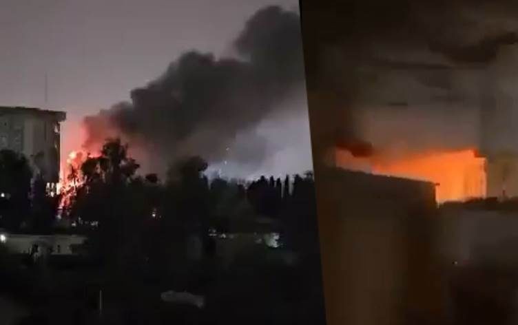 ساختمان شورای وزیران اقلیم کردستان دچار حریق شد