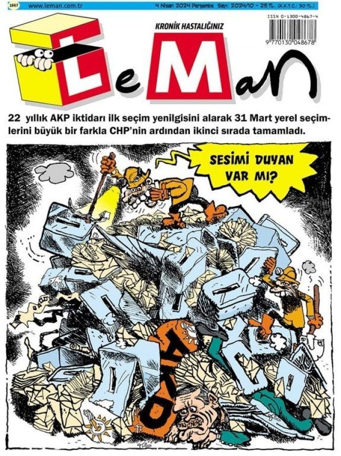 شماره جدید نشریه لمان: اردوغان زیر آوار انتخابات