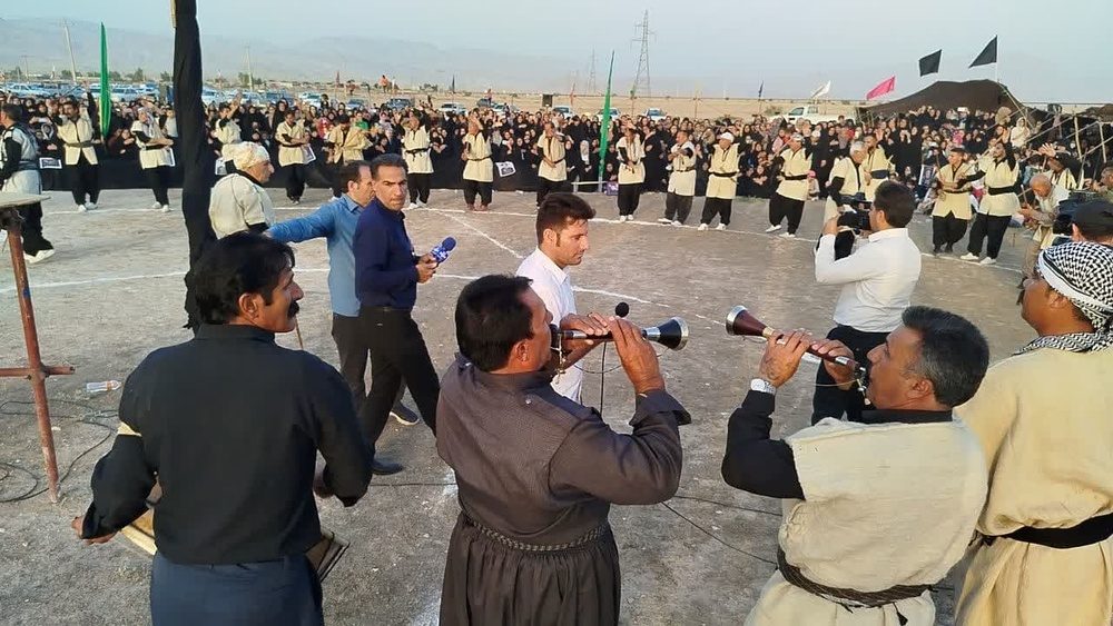 گزارش تصویری آیین سنتی چمر شهید رئیسی توسط ایل شوهان