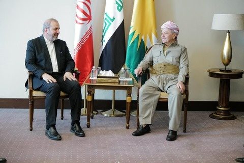 مەسعوود بارزانی و باڵیۆزی ئێران لە بەغدا کۆ بوونەوە