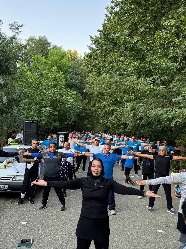 تاج سد مهاباد میزبان همایش ورزش صبحگاهی شد