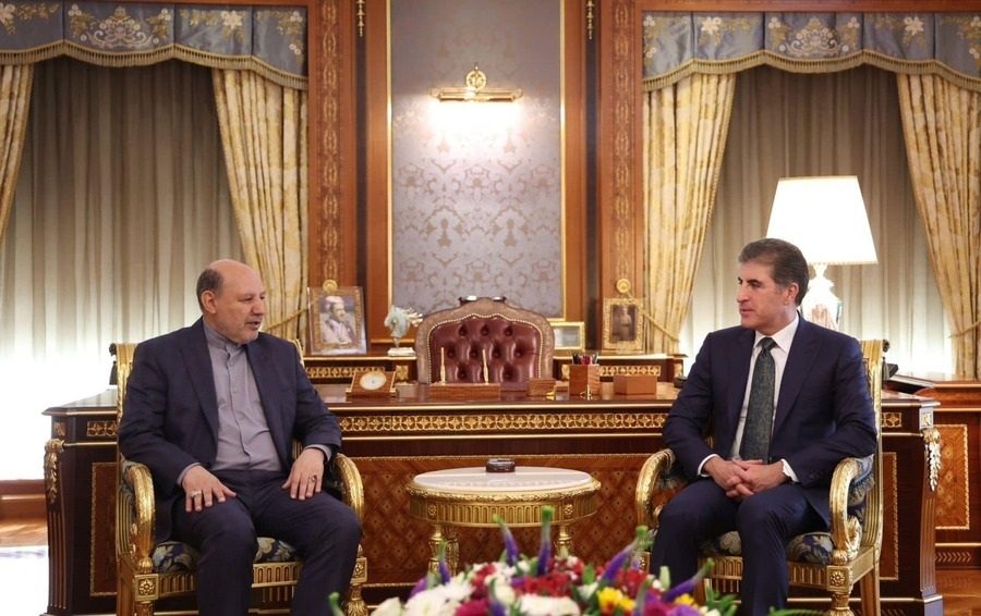 سەرۆکی هەرێمی کوردستان و کونسوڵی گشتیی ئێران لە هەولێر، کۆ بوونەوە
