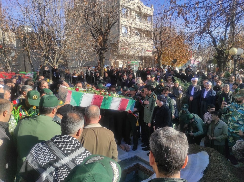 پیکر شهید گمنام در بانه تشییع و تدفین شد