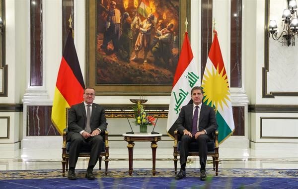 بارزانی و پیستۆریوس پەیوەندییەکانی ئەڵمانیایان لەگەڵ عێراق و هەرێمی کوردستان تاوتوێ کرد
