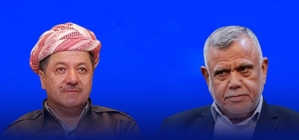 نشست چارچوب هماهنگی بە ریاست هادی عامری با مسئولان بلندپایە اقلیم در اربیل
