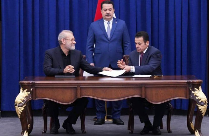 لاریجانی و ئەعرەجی یاداشتێکی لێکتێگەیشتنی ئەمنییان واژۆ کرد