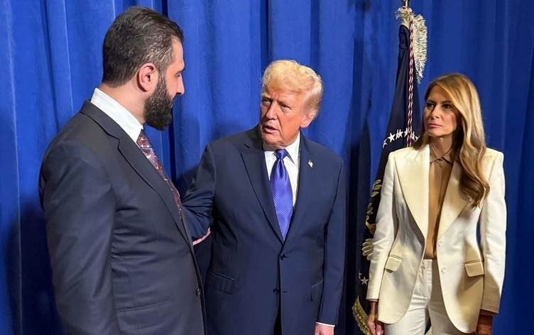 لە پەڕاوێزی لووتکەی نیویۆرکدا ترەمپ و شەرع یەکتریان بینی