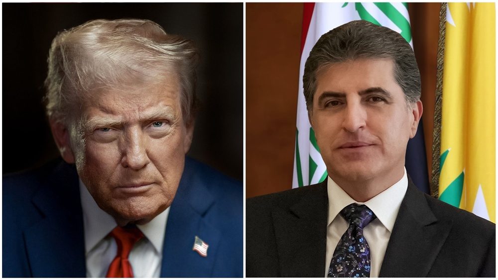 دۆناڵد ترەمپ لە نامەیەکدا سوپاسی نێچیرڤان بارزانی دەکات