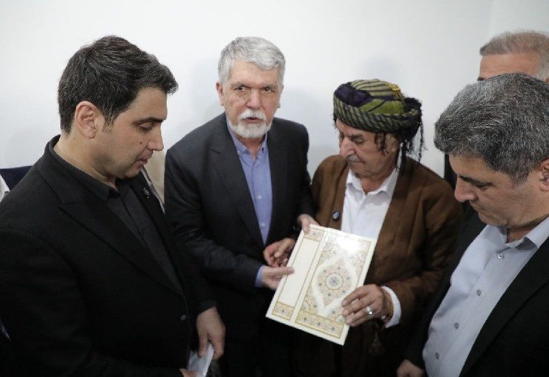 استقبال مریوان از وزیر فرهنگ و ارشاد اسلامی؛ از هلپرکی هنرمندان تا تجلیل از ماموستا