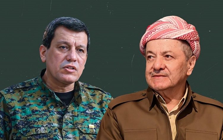 مسعود بارزانی و مظلوم عبدی تلفنی گفت‌وگو کردند