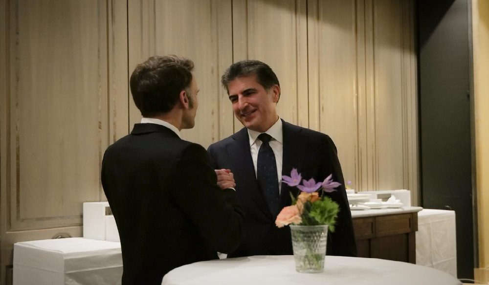 بارزانی و ماکرۆن لە میونشن کۆ بوونەوە