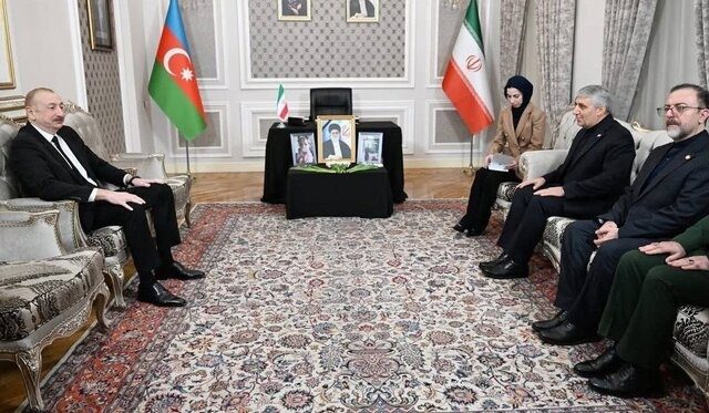Presence of Elham Aliof in embassy of Iran in Baku