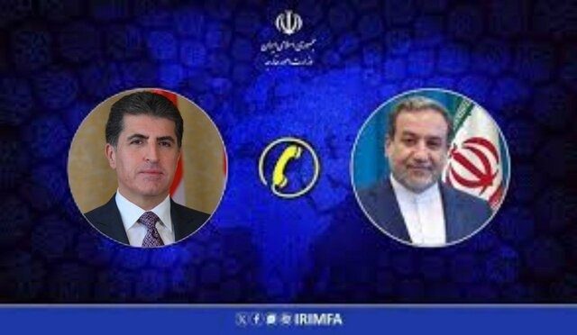 Telephone conversation of  Iraqchi with Nachirvan Barezani