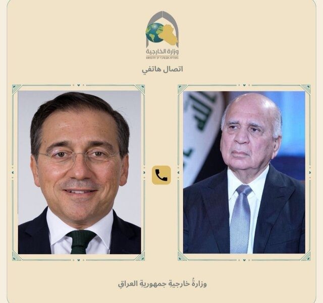 Iraq and Spain stress the need to achieve a ceasefire in the region