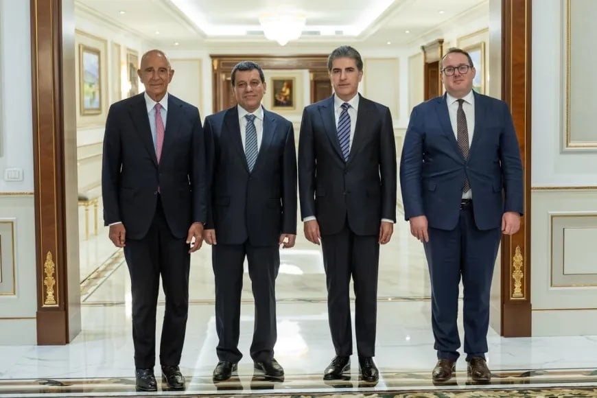 دیدار مظلوم عبدی، نچیروان بارزانی و توماس باراک در اربیل؛ بررسی تحولات سوریه و آینده همکاری کردها با دمشق