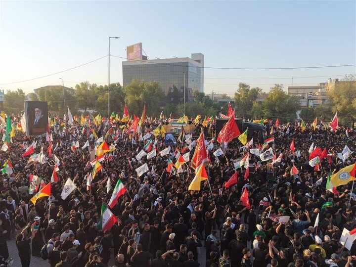 تشییع و وداع باشکوه با رهبر شهید انقلاب  در نجف و کربلا