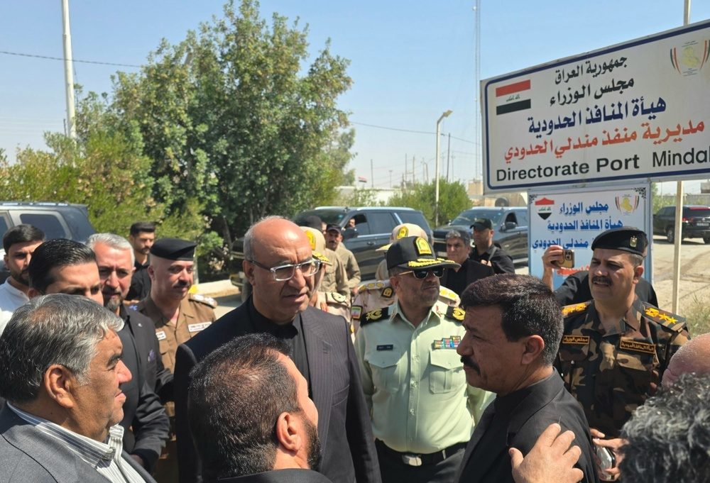 بازدید استاندار کرمانشاه از مرز مندلی عراق