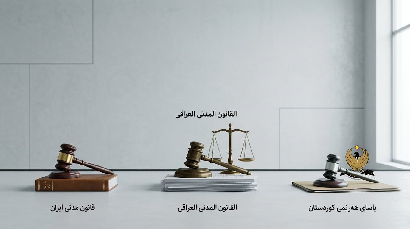مقایسه وضعیت درامد شغل وکالت در ایران و عراق و اقلیم کردستان عراق + جدول