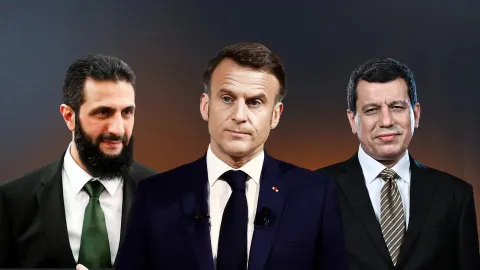 حمایت مکرون از انحلال SDF و ادغام آن در ساختار دولت موقت سوریه