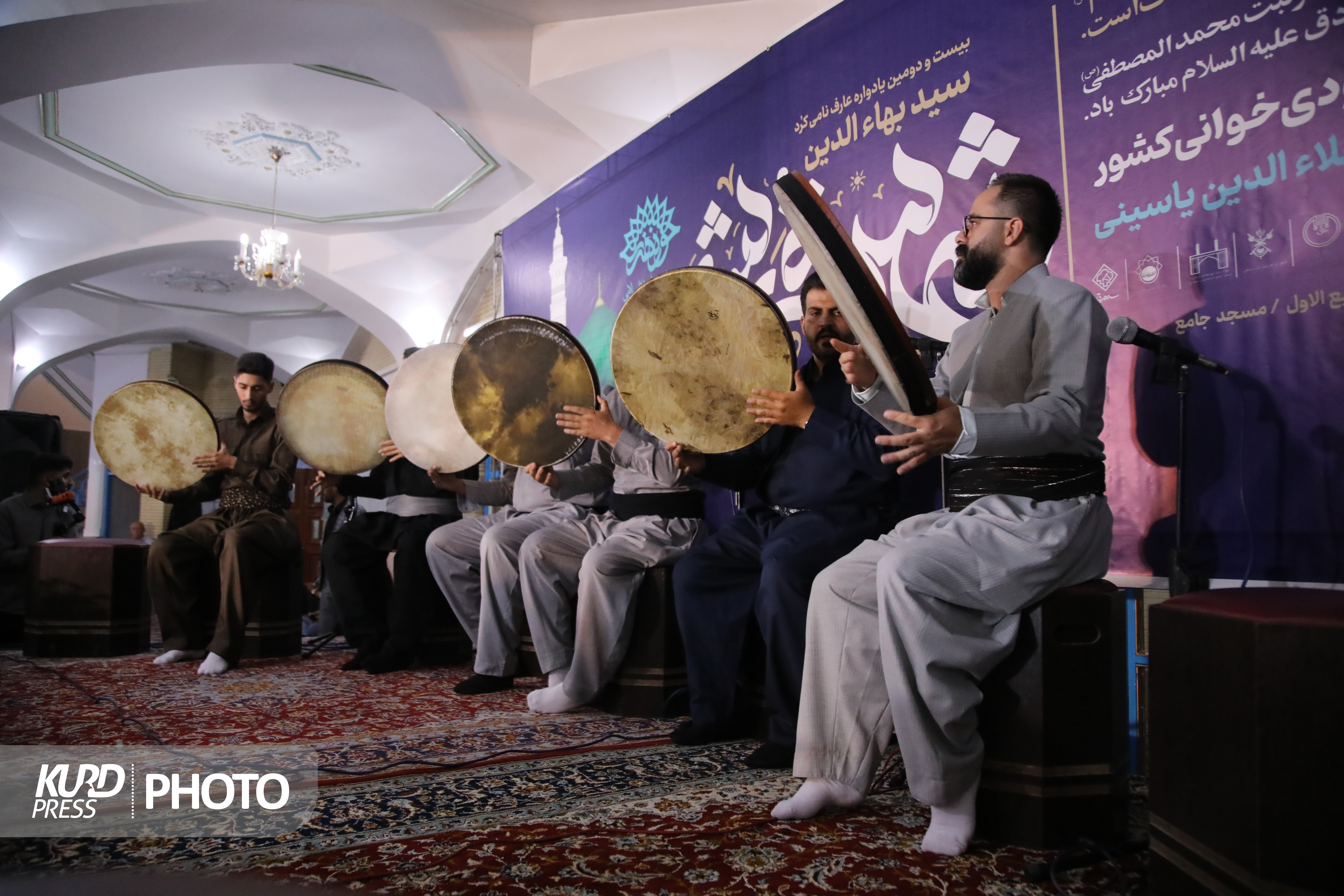 بزرگترین مولودی خوانی کشور یادواره شمس قریشی_سنندج
