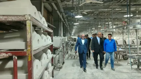 طرح توسعه کارخانه چینی کُرد افتتاح شد