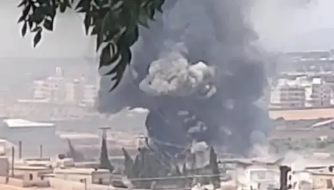 انفجار در انبار موقت تسلیحات در ادلب ۱۴ کشته بر جای گذاشت