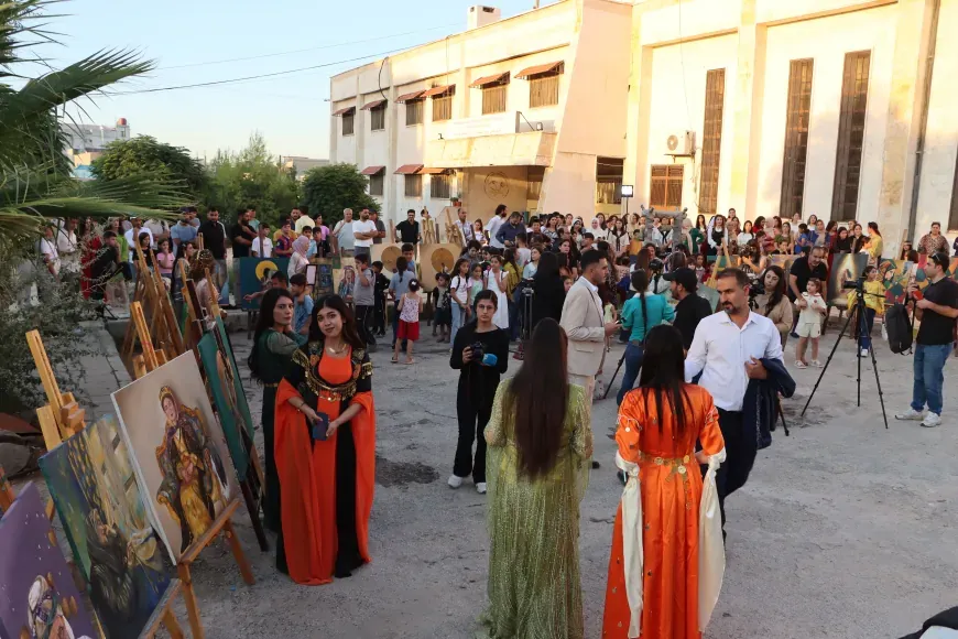 هفتمین نمایشگاه نقاشی در کوبانی افتتاح شد + تصاویر