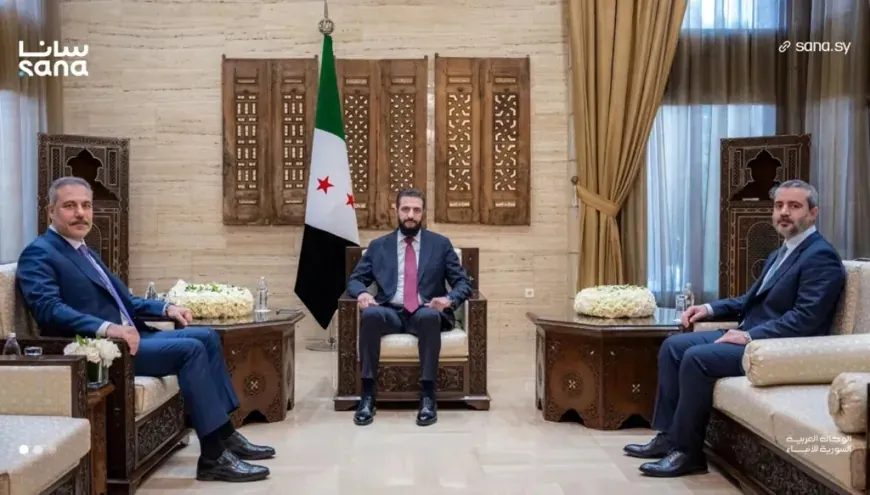 احمد الشرع و هاکان فیدان در دمشق دیدار کردند