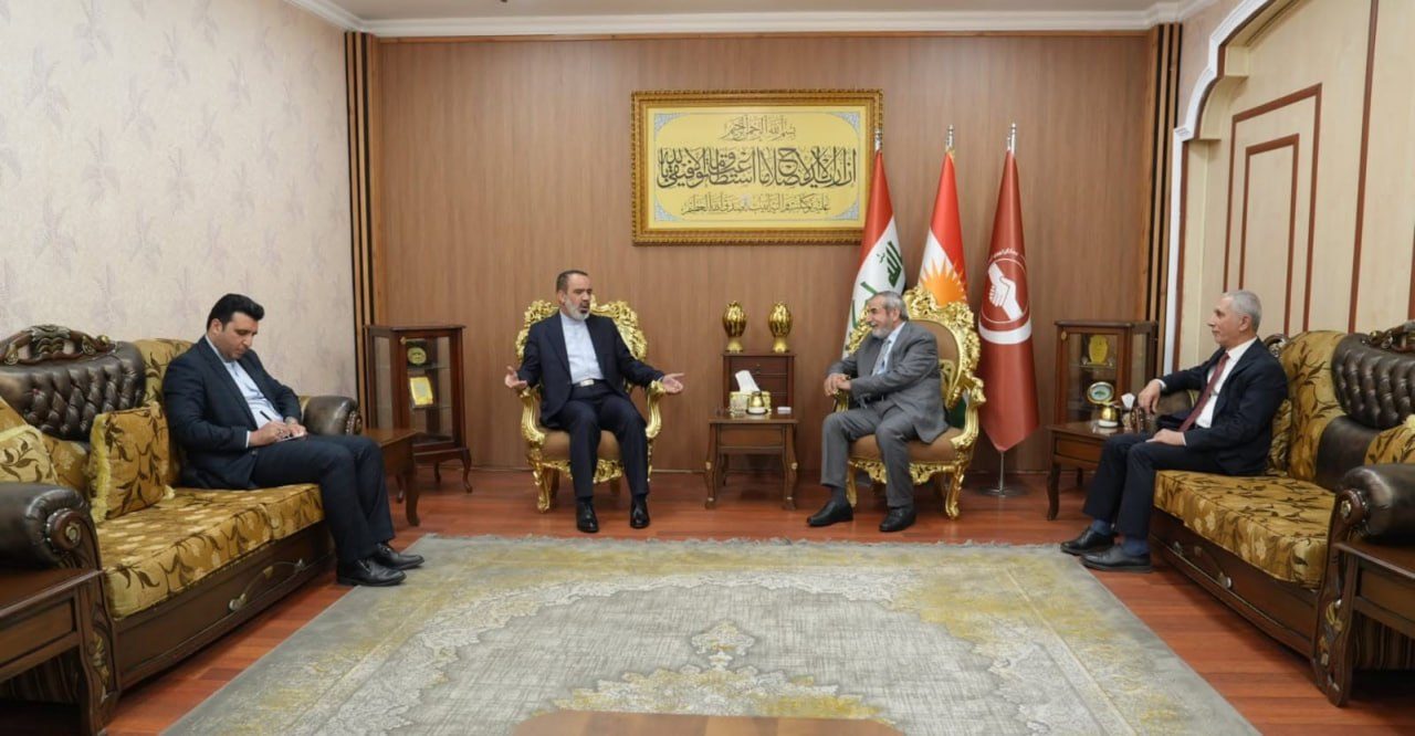 Secretary General of the Islamic Union of Kurdistan welcomes Iranian Consul General in Erbil