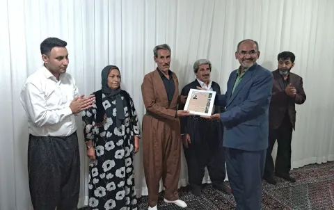 تقدیر و تکریم حبیب عظیم خامسان؛ از صداهای ماندگار دهل در موسیقی فولکلور کردستان