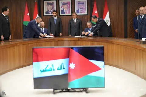 عێراق و ئوردن نۆ لێکتێگەیشتنامە و بەرنامەی جێبەجێکردنیان واژۆ کرد