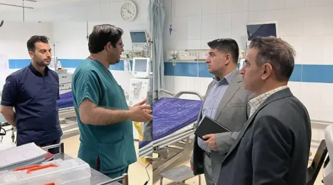 بازدید سرزده بازرسی کل کردستان از بیمارستان های توحید و کوثر سنندج